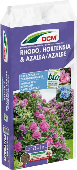 DCM Meststof Rhodo, Hortensia & Azalea 10 kg BIO