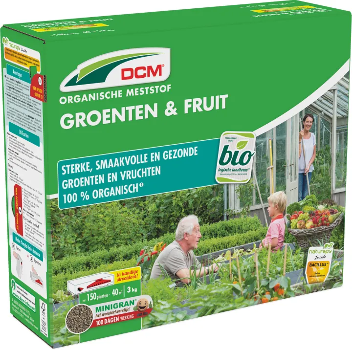 DCM Meststof Groenten & Fruit 3 kg BIO