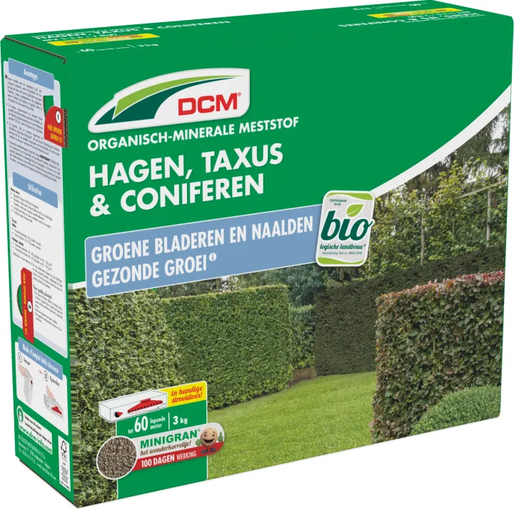 DCM Meststof Hagen, Taxus & Coniferen 3 kg BIO