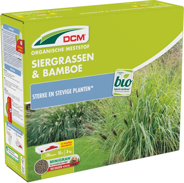 DCM Meststof Siergrassen & Bamboe 3 kg BIO
