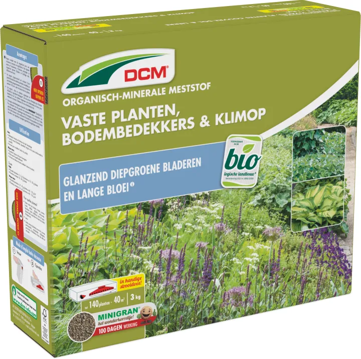 DCM Meststof Vaste Planten, Klimop & Bodembedekkers 3 kg BIO