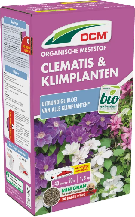 DCM Meststof Clematis & Klimplanten 1,5 kg BIO