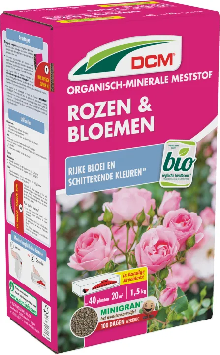 DCM Meststof Rozen & Bloemen 1,5 kg BIO