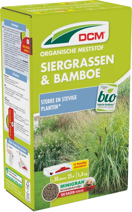 DCM Meststof Siergrassen & Bamboe 1,5 kg BIO