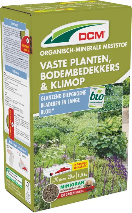 DCM Meststof Vaste Planten, Klimop & Bodembedekkers 1,5 kg BIO