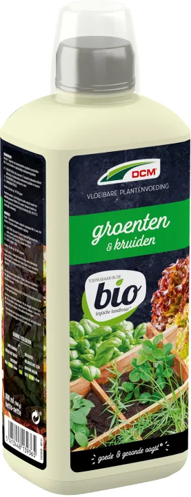 DCM Vloeibare Plantenvoeding Groenten & Kruiden 0,8 L BIO
