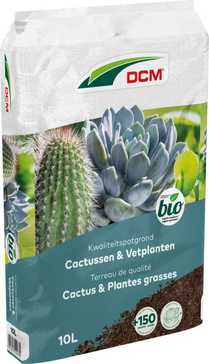 DCM Potgrond Cactussen & Vetplanten 10 L BIO
