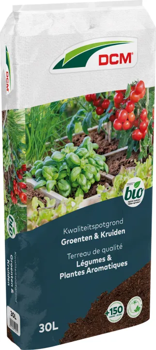DCM Potgrond Groenten & Kruiden 30 L BIO