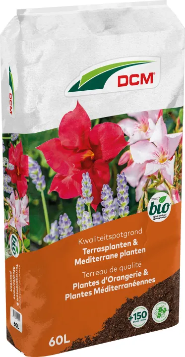 DCM Potgrond Terrasplanten & Mediterrane planten 60 L BIO
