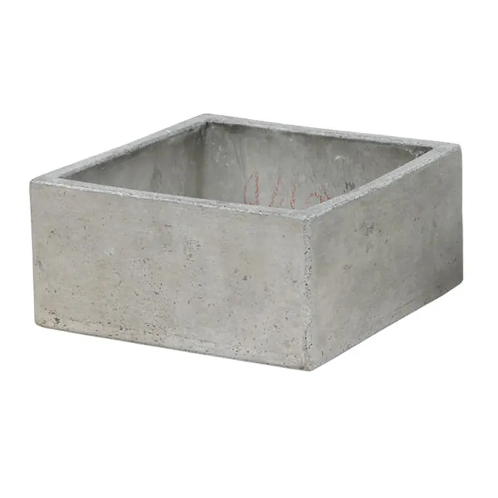 Cement laag vierkant s25cm h12cm cw-grey
