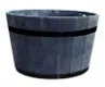Ronde pot acacia d53 Oil finished