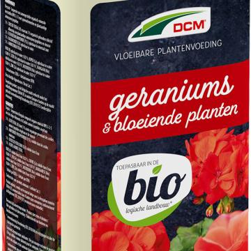 DCM Vloeibare Plantenvoeding Geraniums & Bloeiende Planten 0,8 L BIO