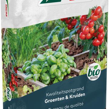DCM Potgrond Groenten & Kruiden 60 L BIO