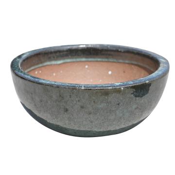 Glazed ronde schaal d36cm h16cm jade