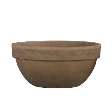 Terracotta schaal Levy d23cm h11cm basalt