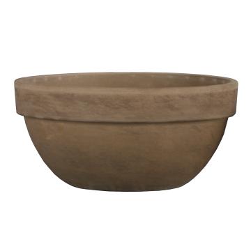 Terracotta schaal Levy d30cm h14,5cm basalt