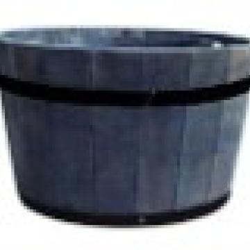 Ronde pot acacia d40 Oil finished